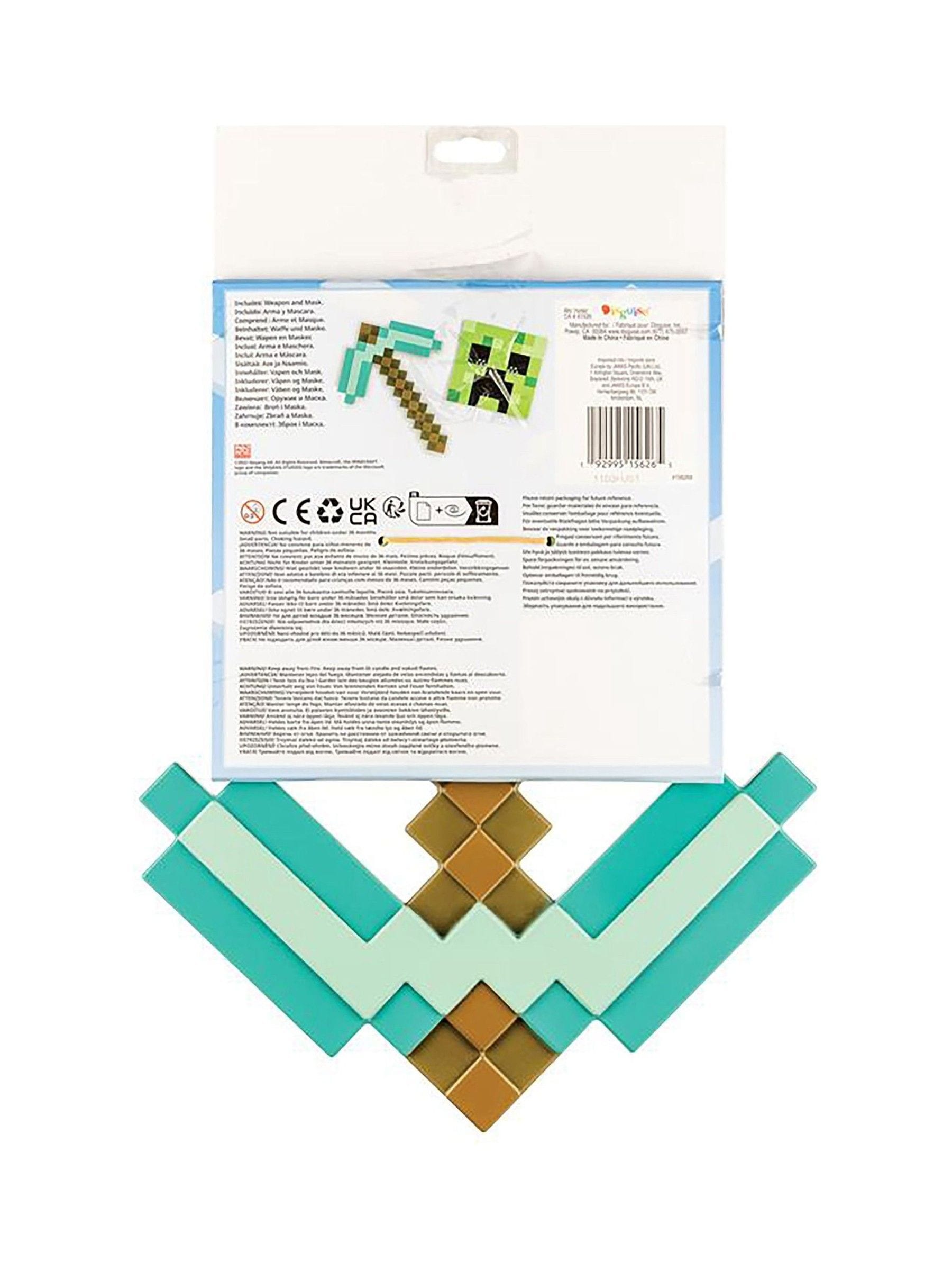Jakks Pacific Minecraft Creeper mask and pickaxe set (British brand)