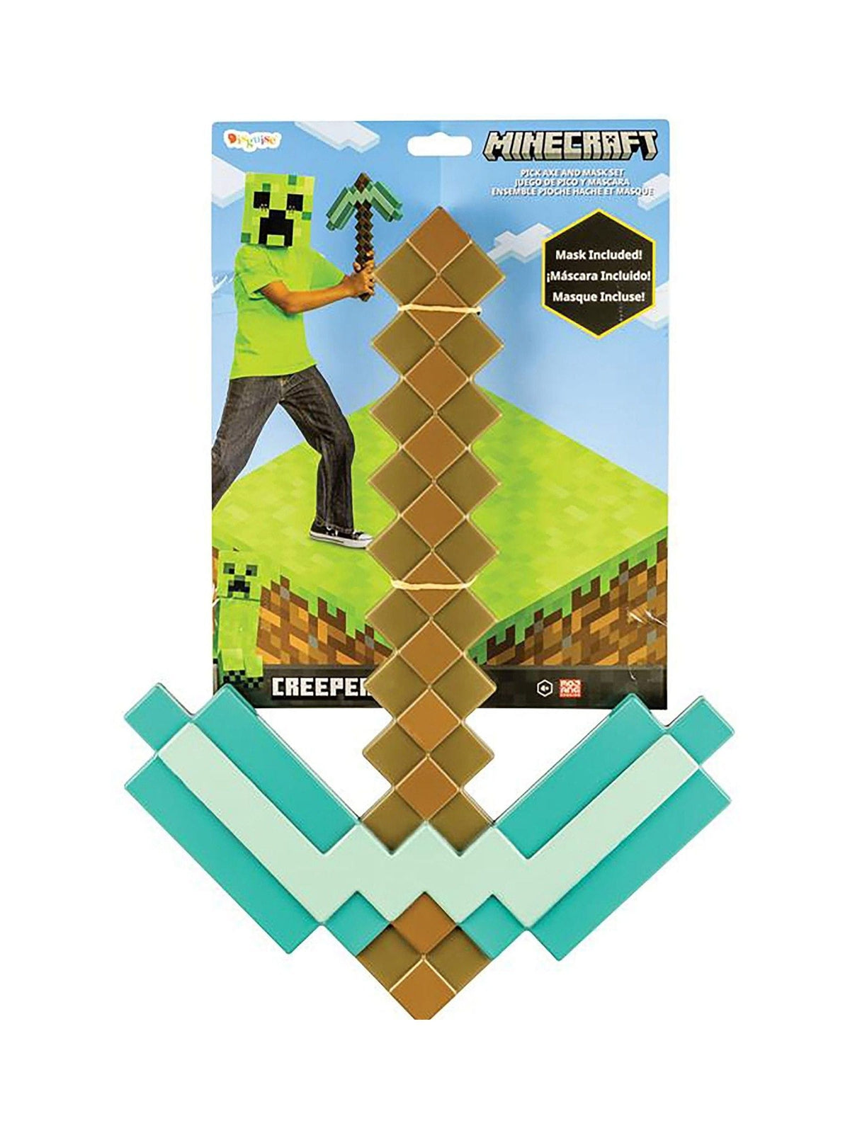 Jakks Pacific Minecraft Creeper mask and pickaxe set (British brand)
