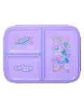 Smiggle Purple All Stars Boost Trio Medium Lunchbox