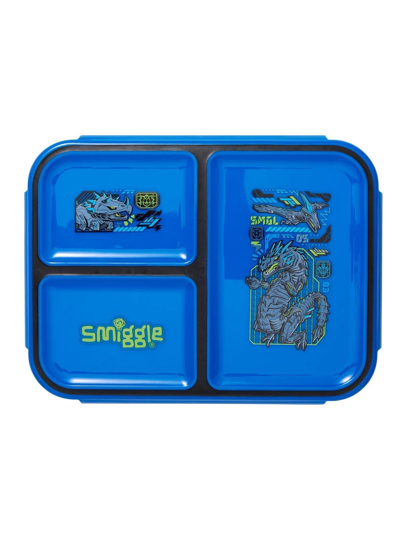 Smiggle Blue All Stars Boost Trio Medium Lunchbox