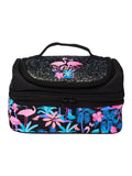 Smiggle All Stars Double Decker Lunchbox Black Blue Large, imported from the UK