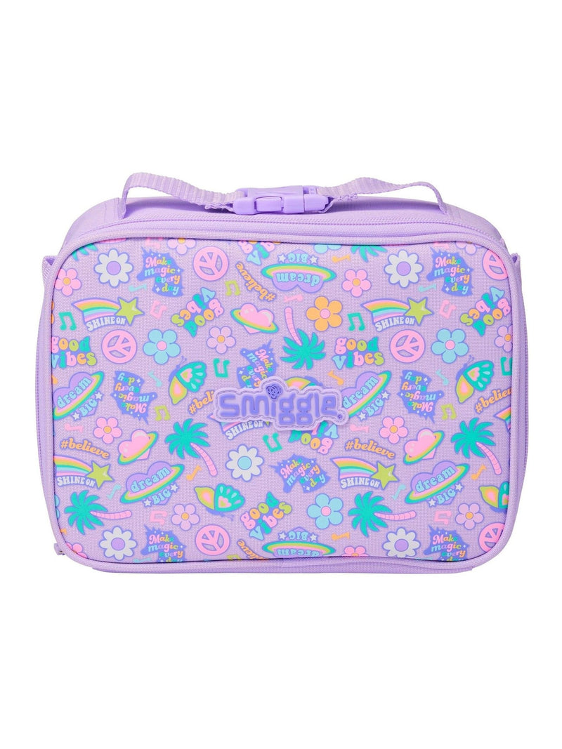 Smiggle Purple All Stars Oblong Attach Id Lunchbox