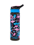 Smiggle Black/Blue All Stars Flip Top Plastic Drink 650Ml Bottle