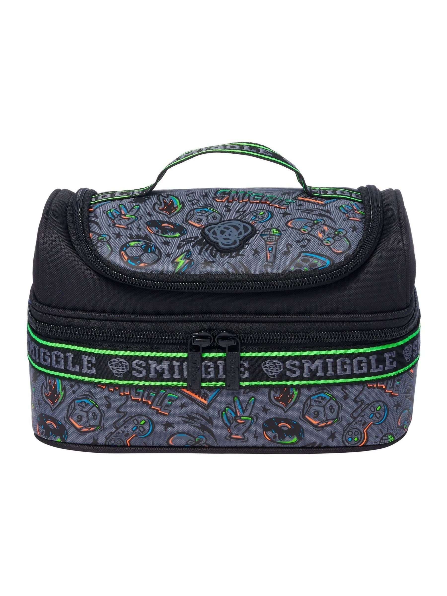 Smiggle Purple Smiggler Double Decker Lunchbox
