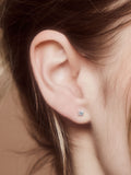 Carrie Elizabeth blue topaz star stud earrings, UK version