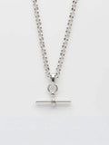Carrie Elizabeth gold tone T bar chain necklace 18 inch (British brand)