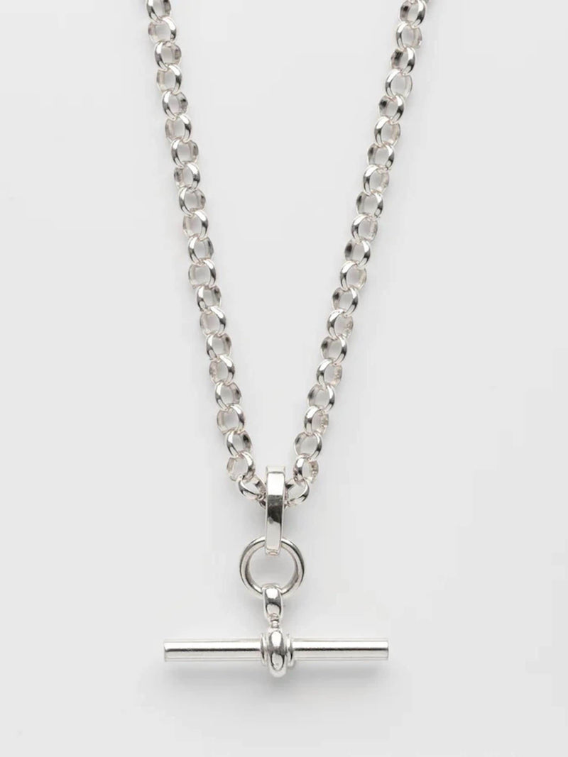 Carrie Elizabeth gold tone T bar chain necklace 18 inch (British brand)