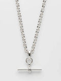 Carrie Elizabeth gold tone T bar chain necklace 18 inch (British brand)