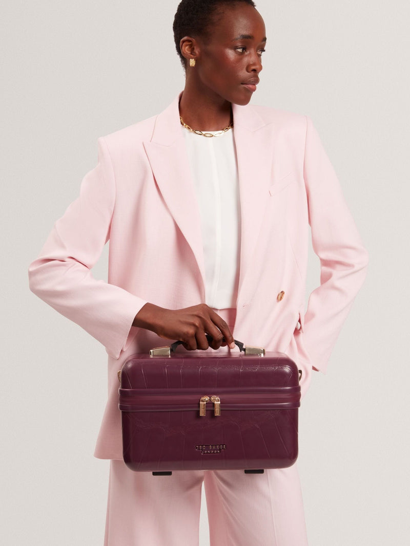 Ted Baker Nude Icon Croc Vanity Case