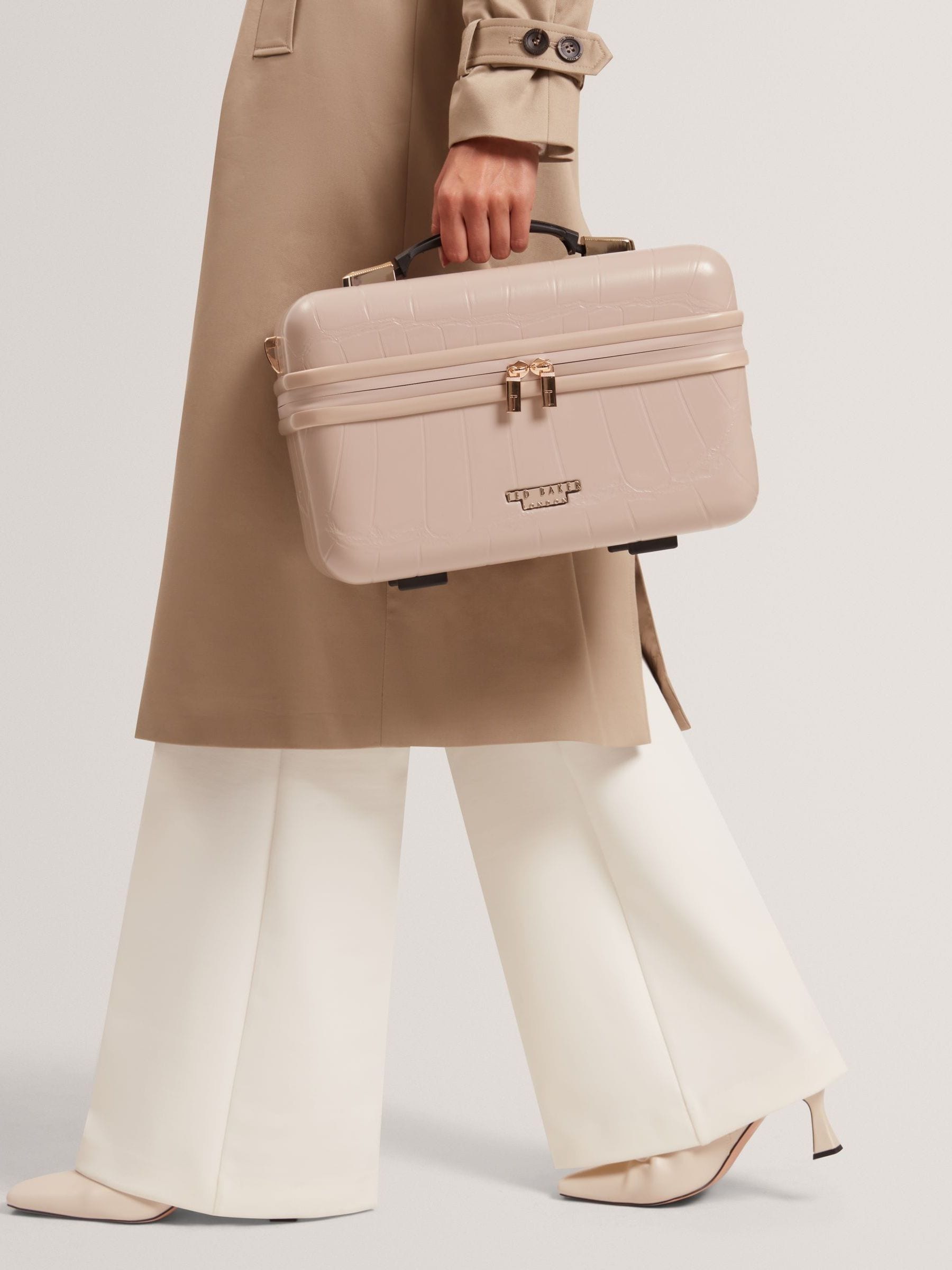 Ted Baker nude Icon Croc vanity case, UK version