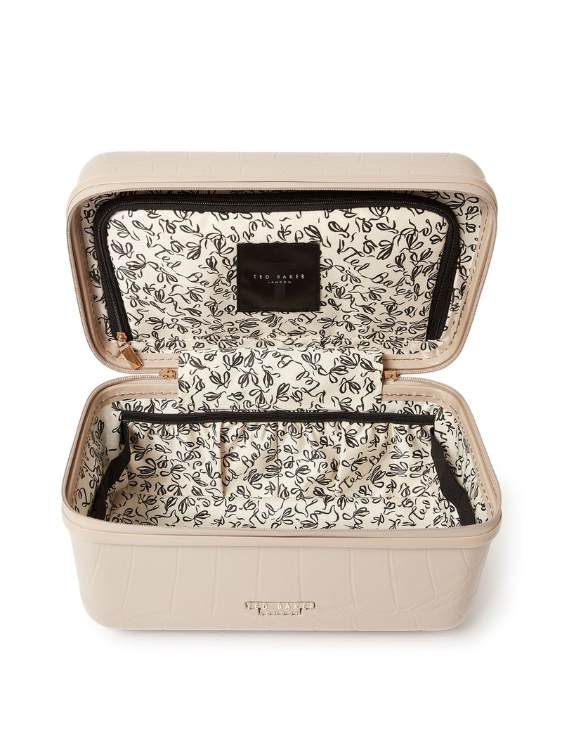 Ted Baker nude Icon Croc vanity case, UK version