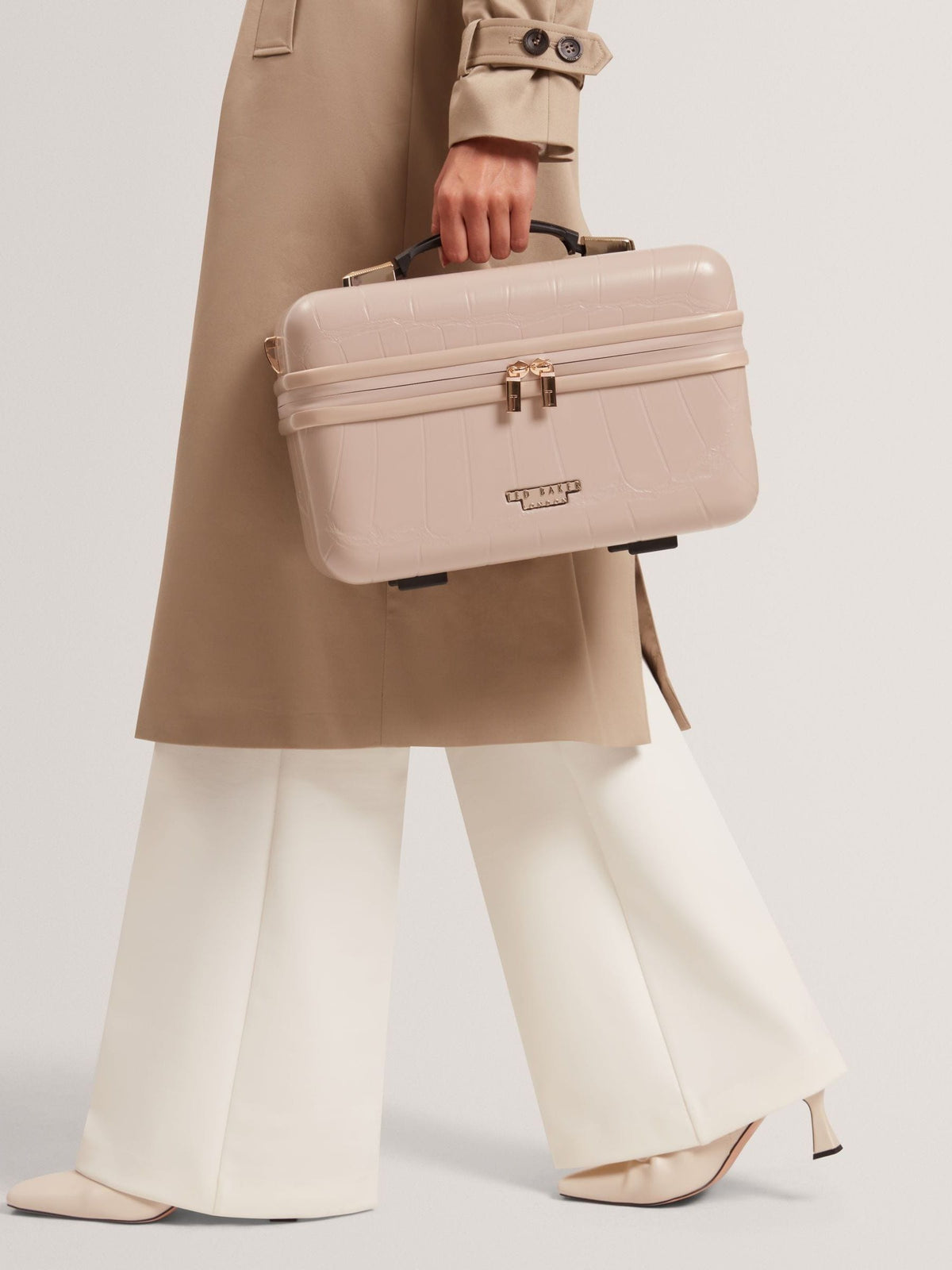 Ted Baker nude Icon Croc vanity case, UK version