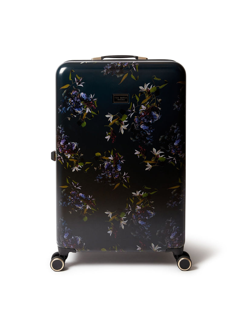 Ted Baker Blue Midnight Bloom large suitcase (British brand)