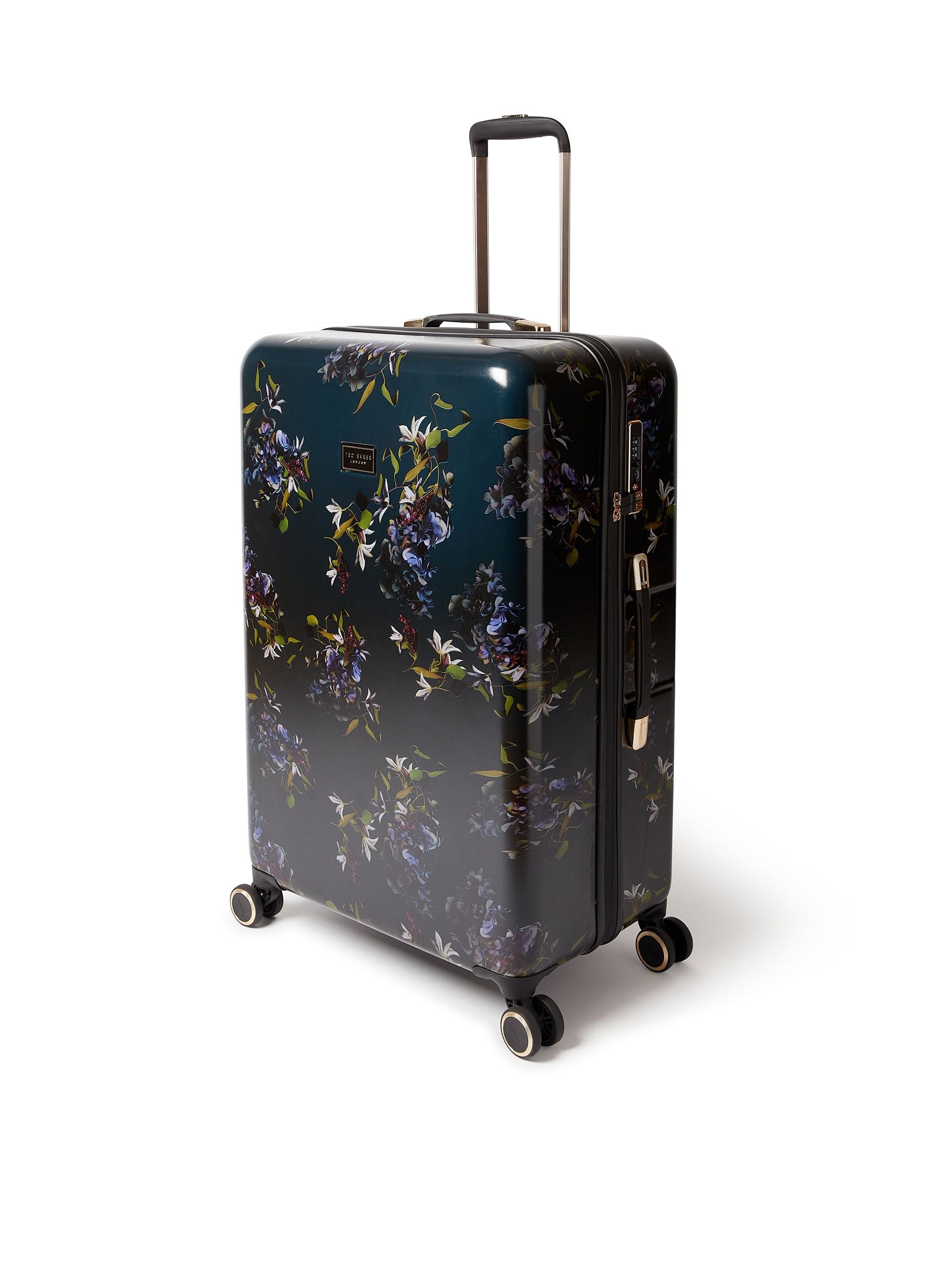 Ted Baker Blue Midnight Bloom large suitcase (British brand)