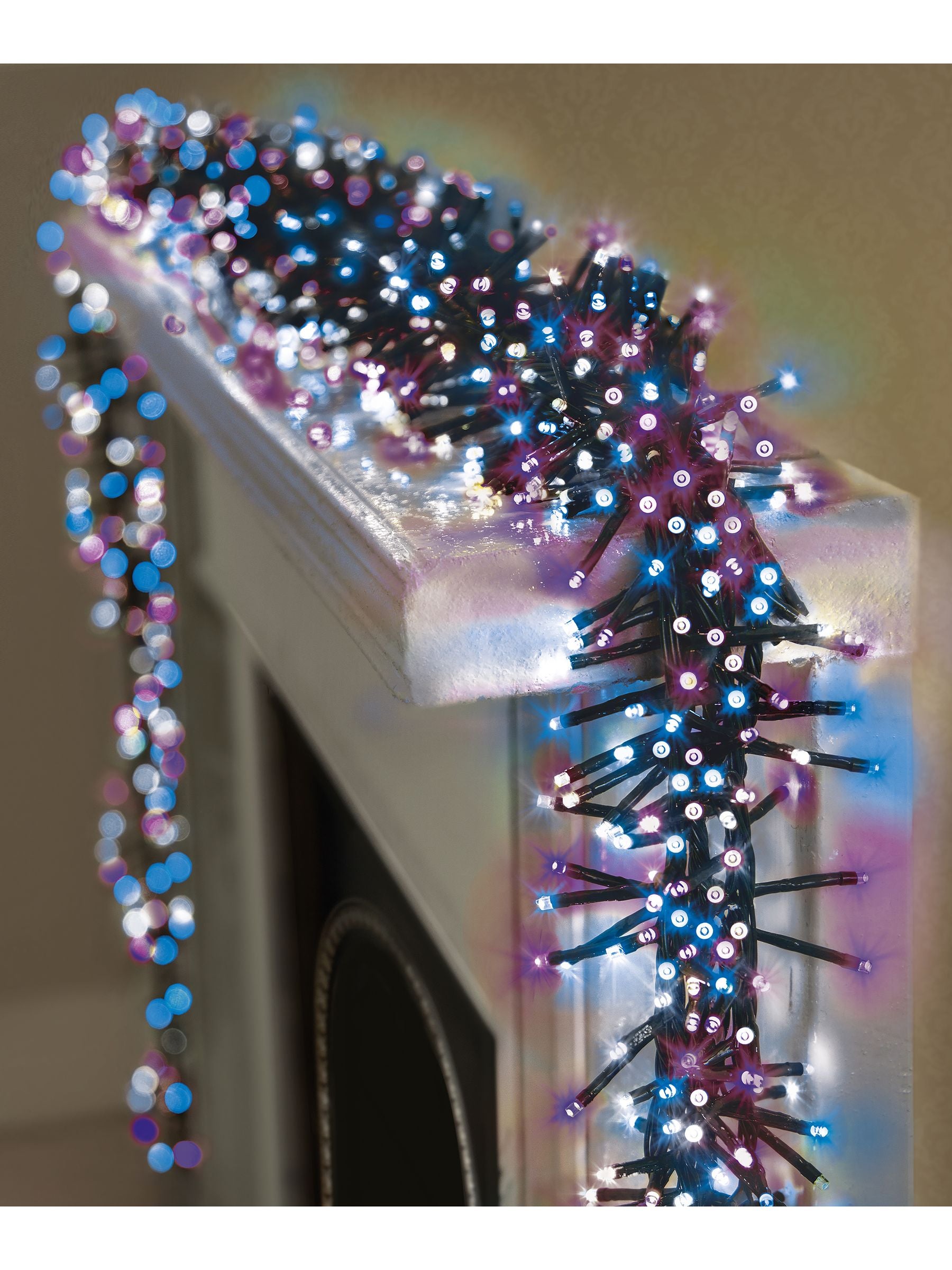 Premier Decorations multiaction LED cluster lights with timer, 1440 LEDs, UK version