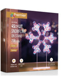 Premier Decorations table top snowflake LED 45cm - British product
