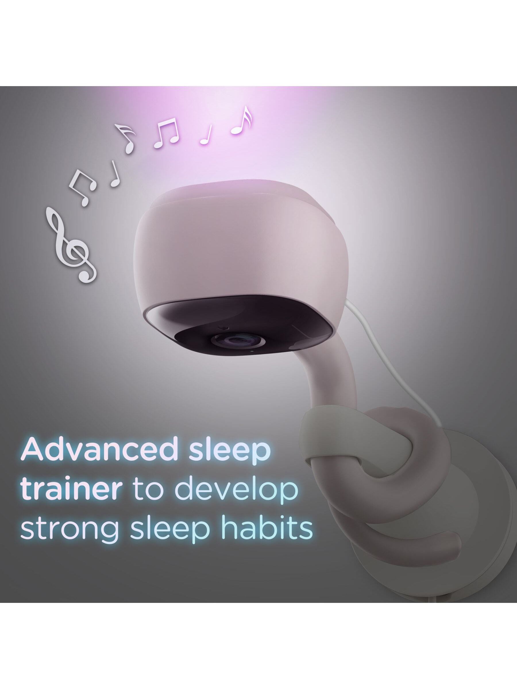 Hubble white Go Baby 2K QHD baby monitor, UK version