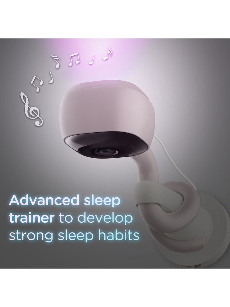 Hubble white Go Baby 2K QHD baby monitor, UK version