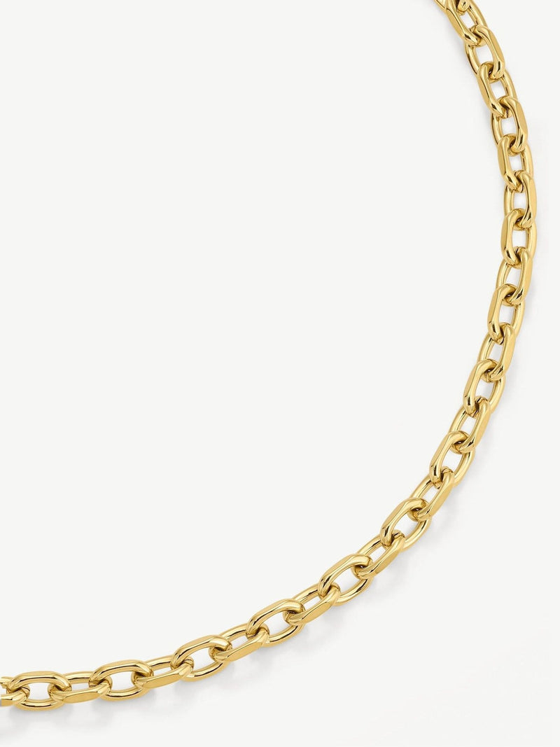 D.Louise gold tone Cuban T Bar necklace, imported from the UK