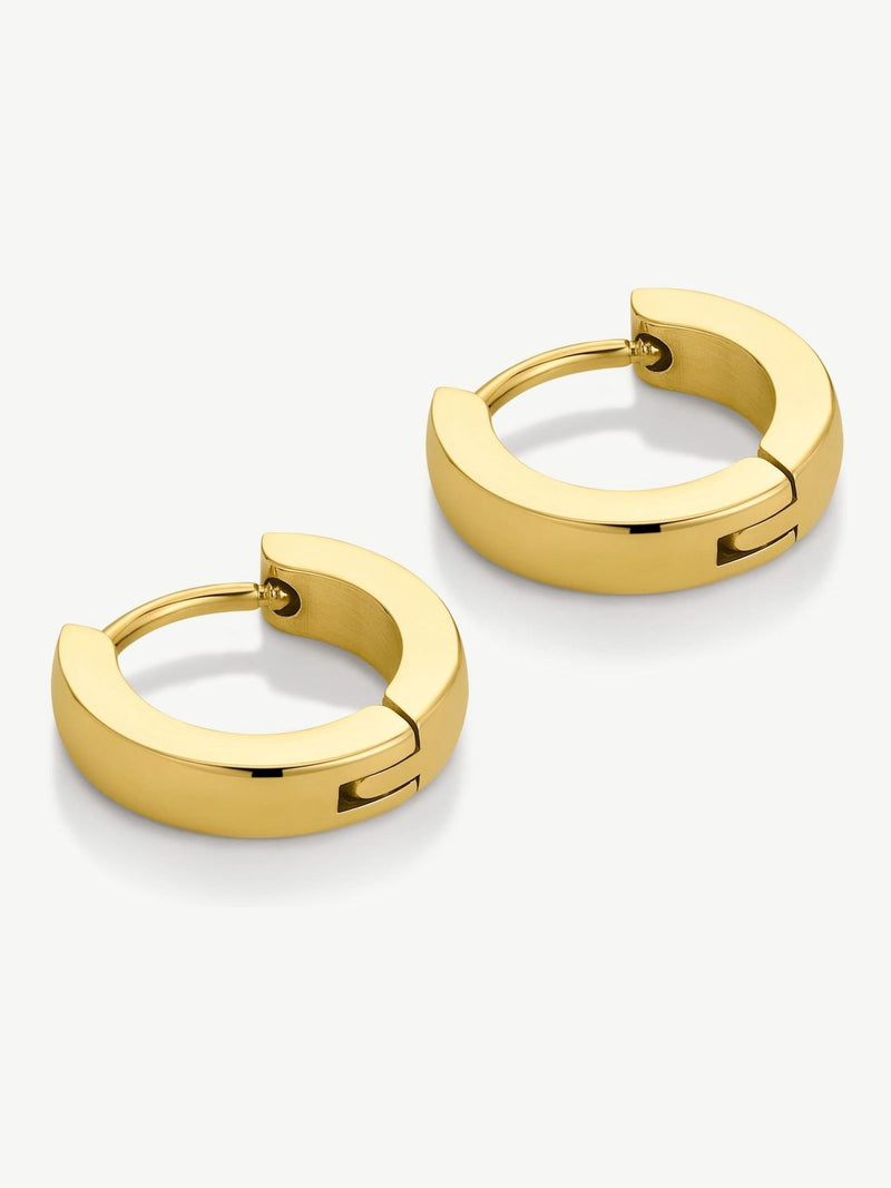 D.LOUISE gold tone mini clicker earrings - British product