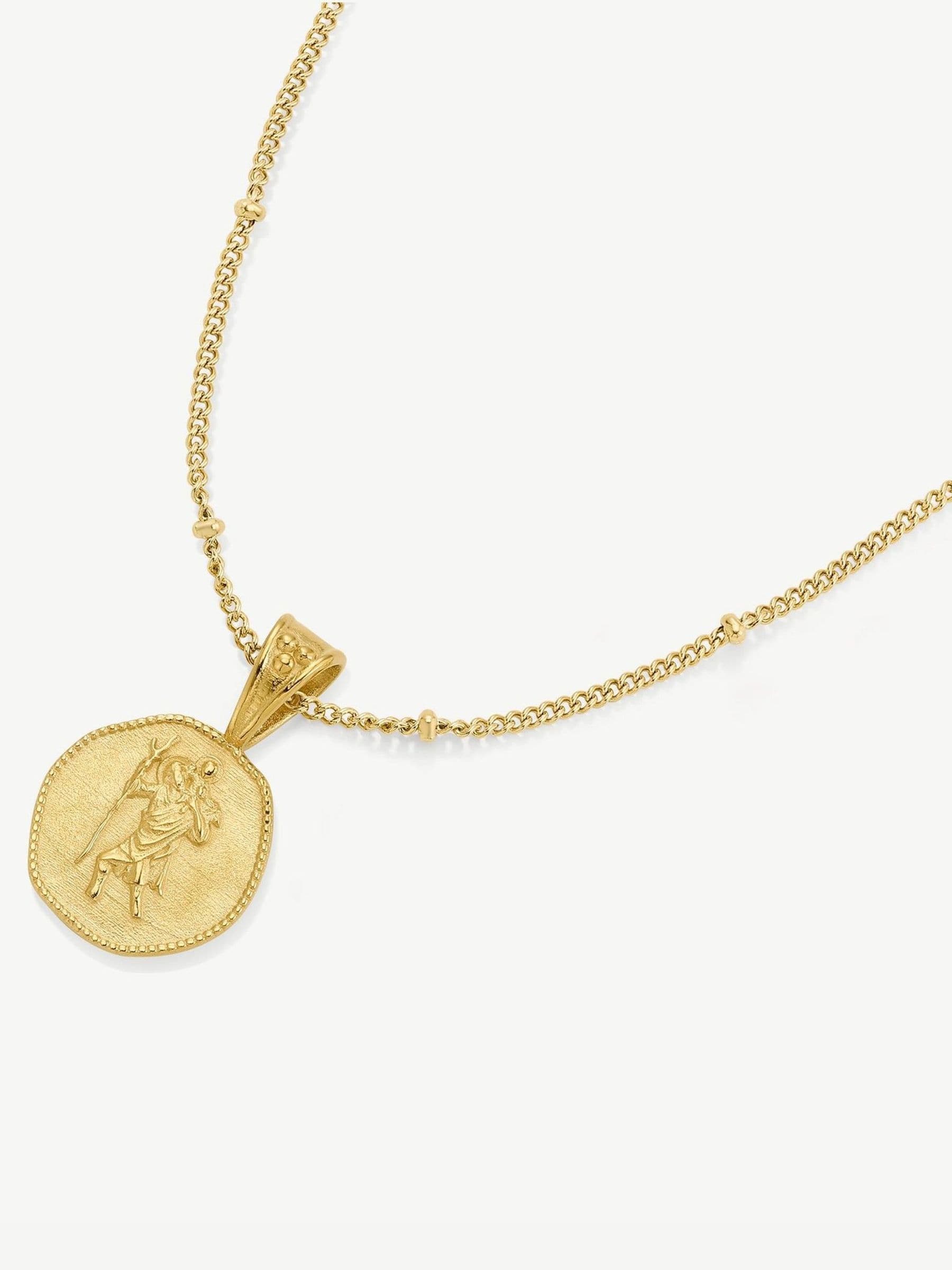 D.LOUISE St. Christopher gold tone necklace - British product