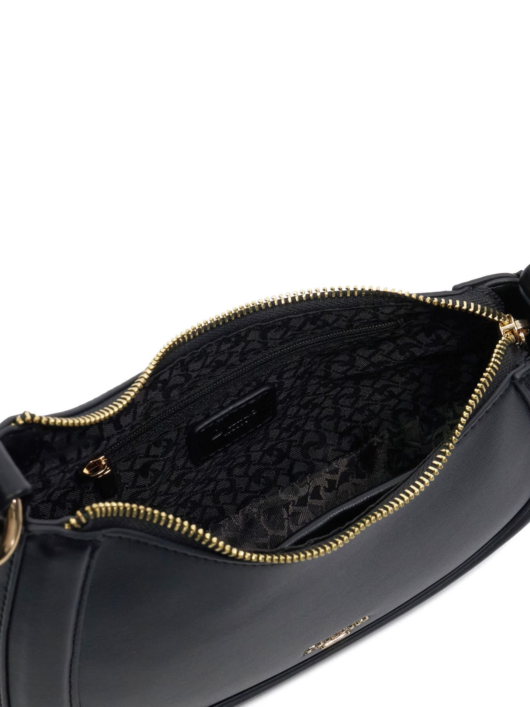 Dune London black leather shoulder bag (British brand)