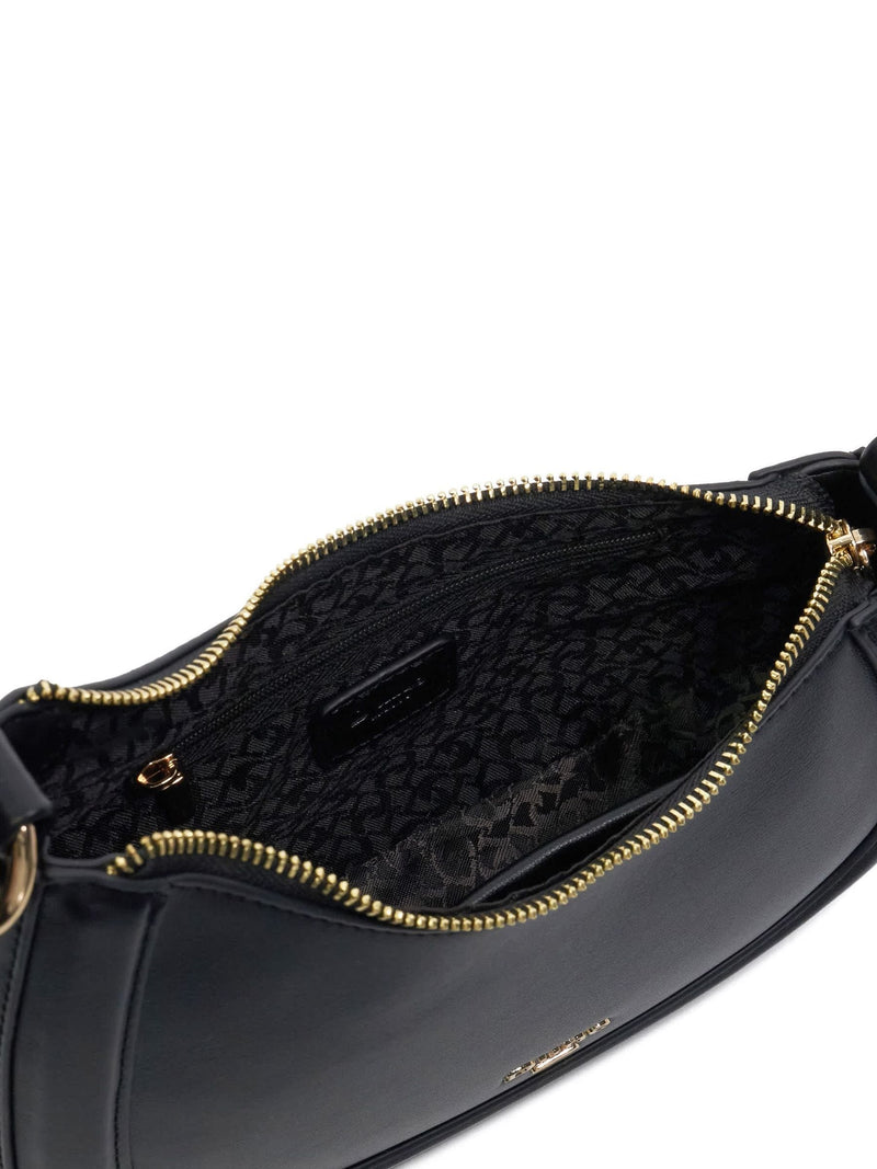 Dune London black leather shoulder bag (British brand)