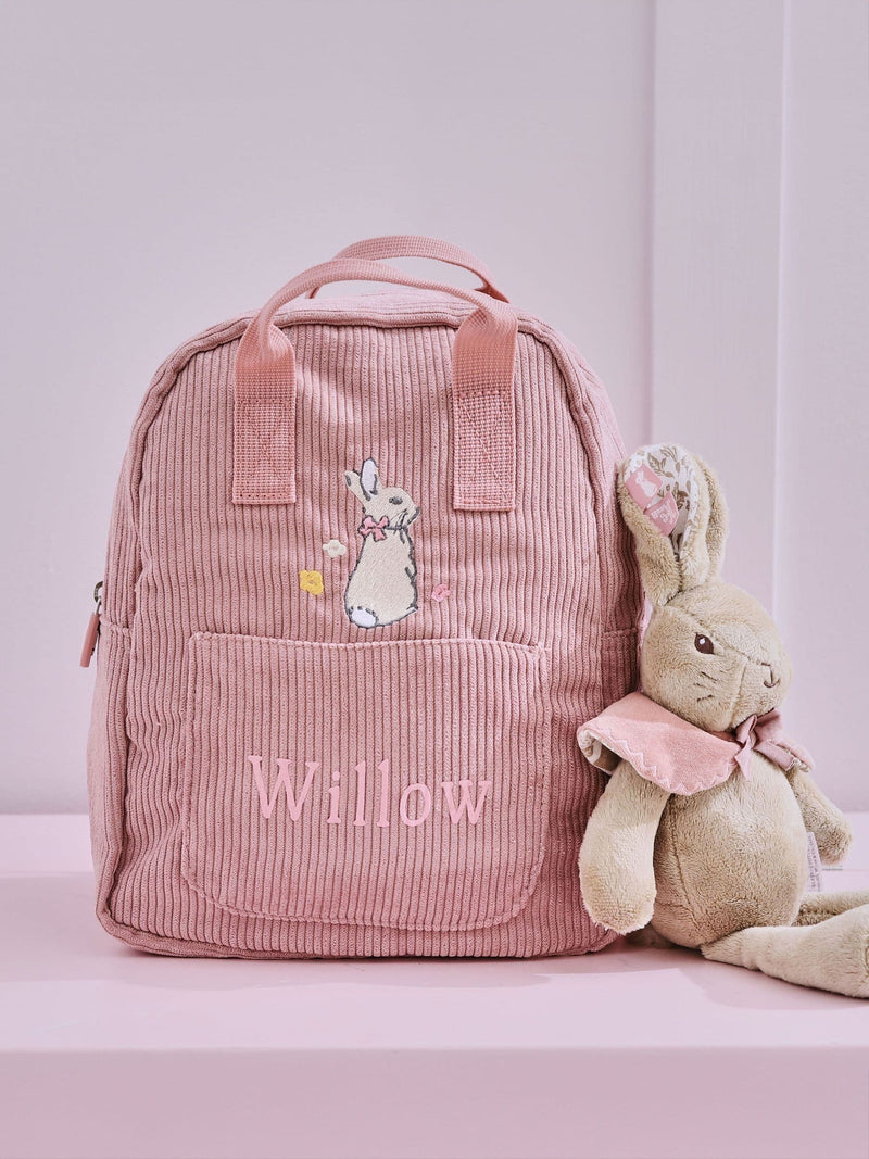 My 1st Years Flopsy Bunny pink cord mini backpack - British product