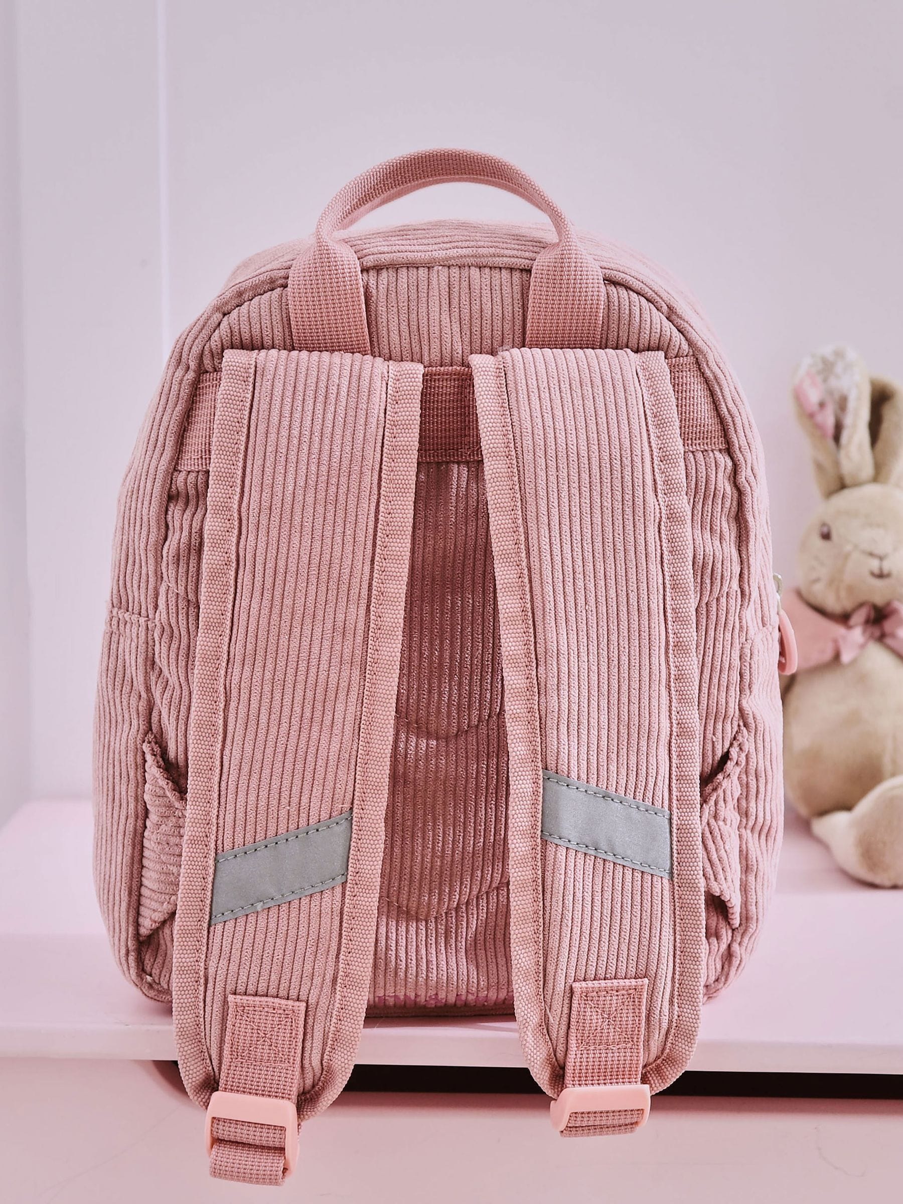 My 1st Years Flopsy Bunny pink cord mini backpack - British product