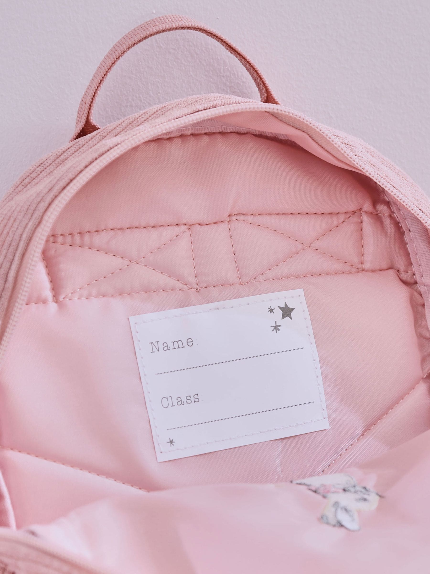 My 1st Years Flopsy Bunny pink cord mini backpack - British product