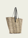 AllSaints White Ara Snake tote bag 100% leather (British brand)