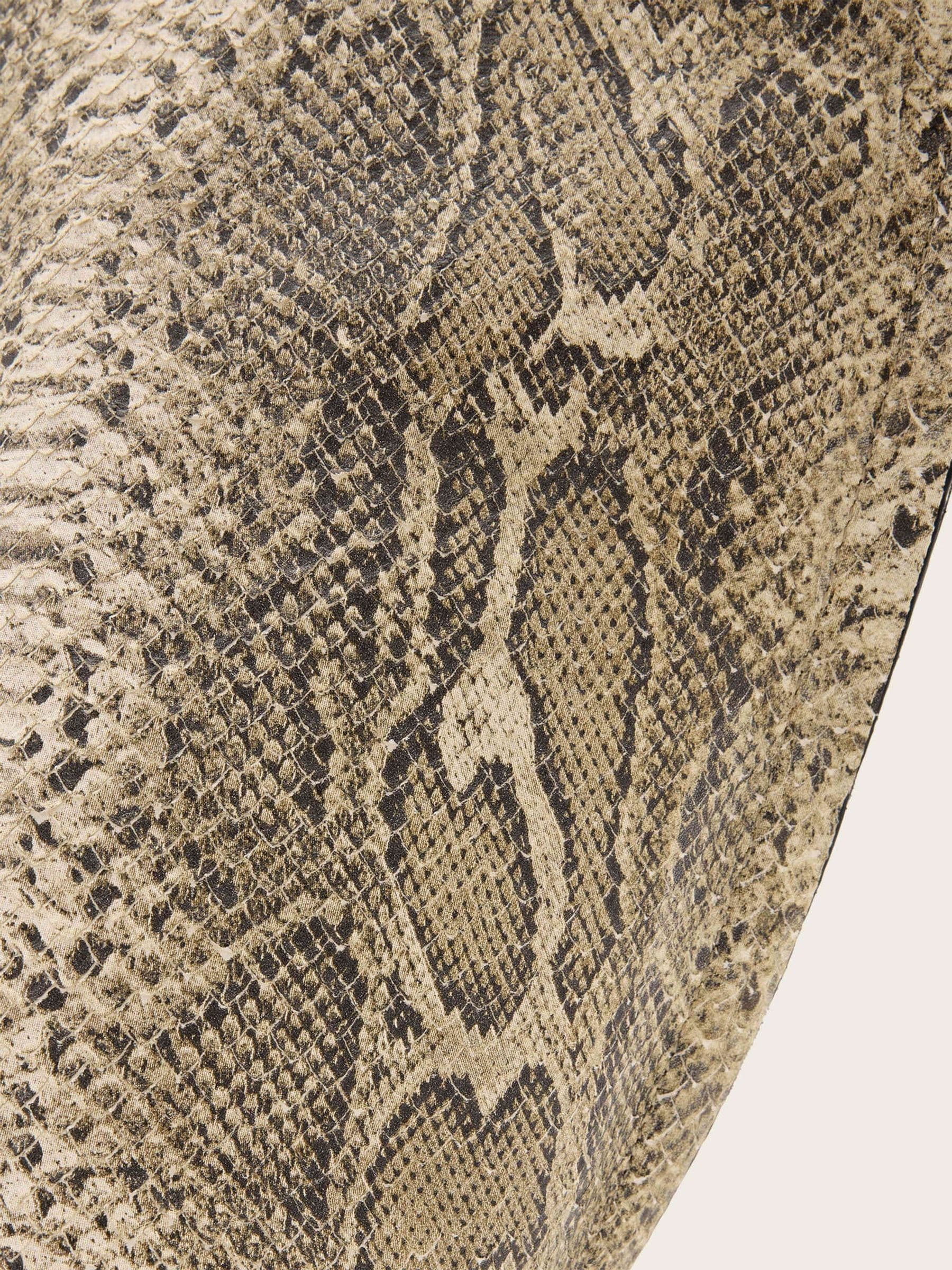 AllSaints White Ara Snake tote bag 100% leather (British brand)