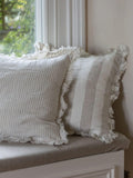Ellenvale Interiors Halliie ruffle stripe cushion cover 45x45 - British product