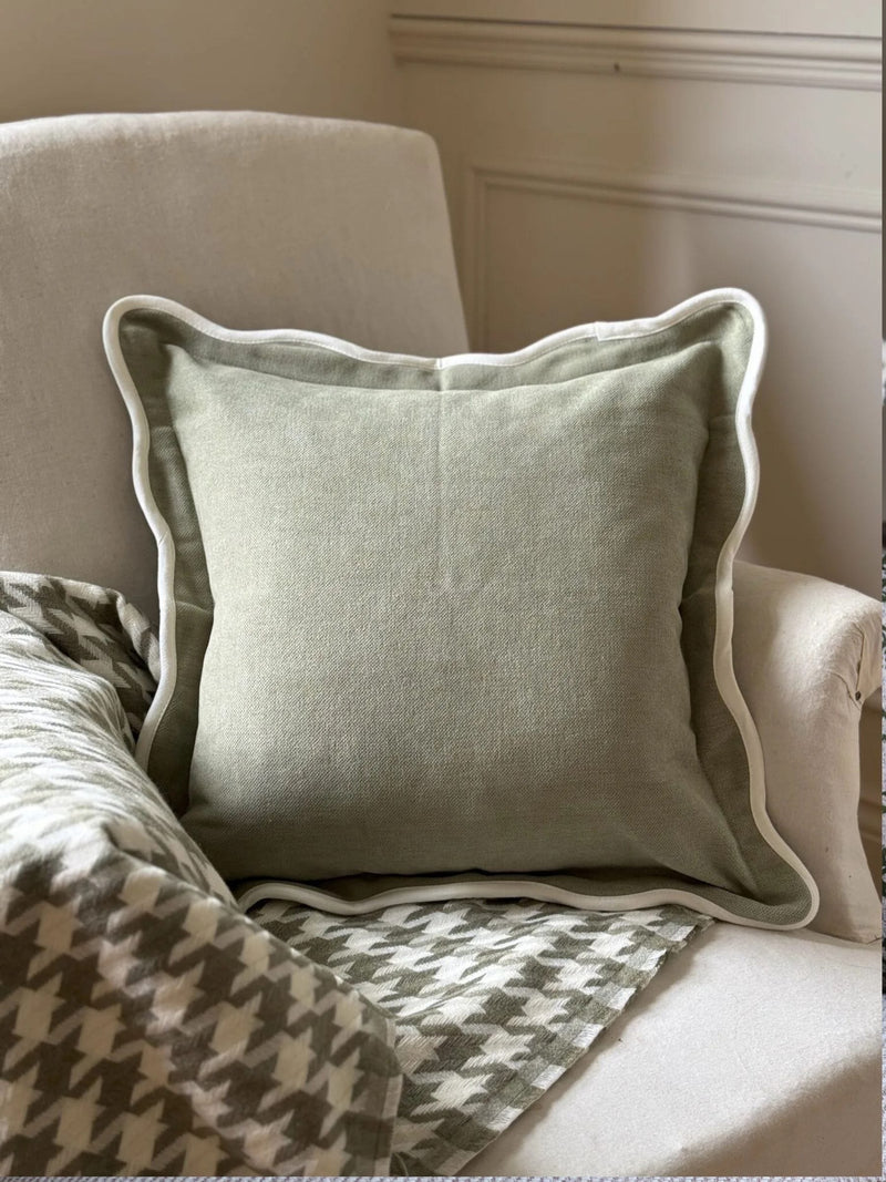 Ellenvale Interiors Chocolate Brown Chloe Scallop Cushion Cover 45 x 45cm