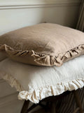 Ellenvale Interiors Cream Hallie Ruffle 45 x 45cm Cushion Cover