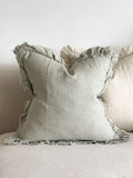 Ellenvale Interiors Sage Hallie Ruffle 45 x 45cm Cushion Cover
