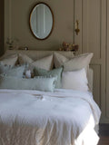 Ellenvale Interiors Sage Hallie Ruffle 45 x 45cm Cushion Cover
