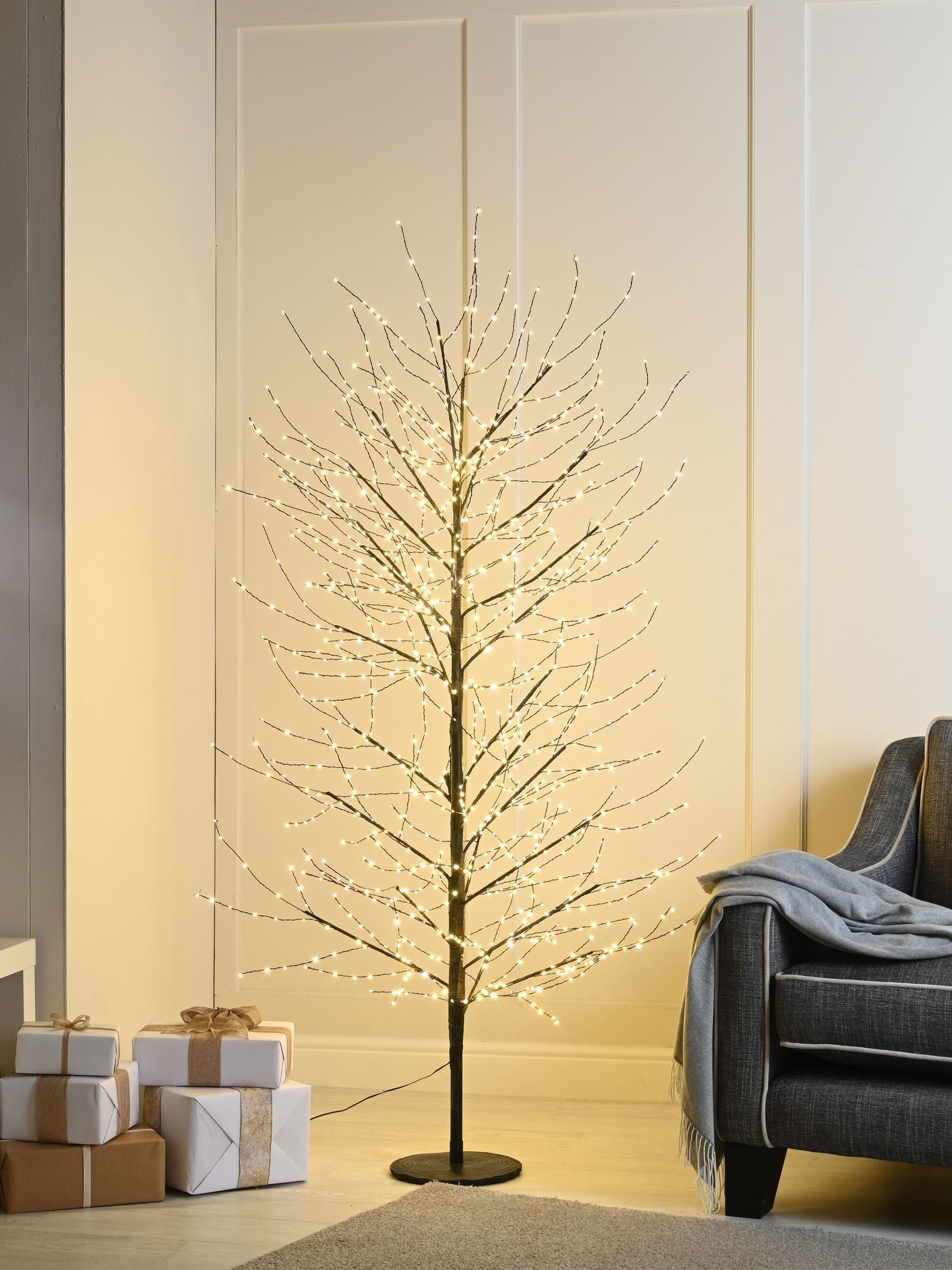 Festive pre-lit microdot branch 120cm, UK version