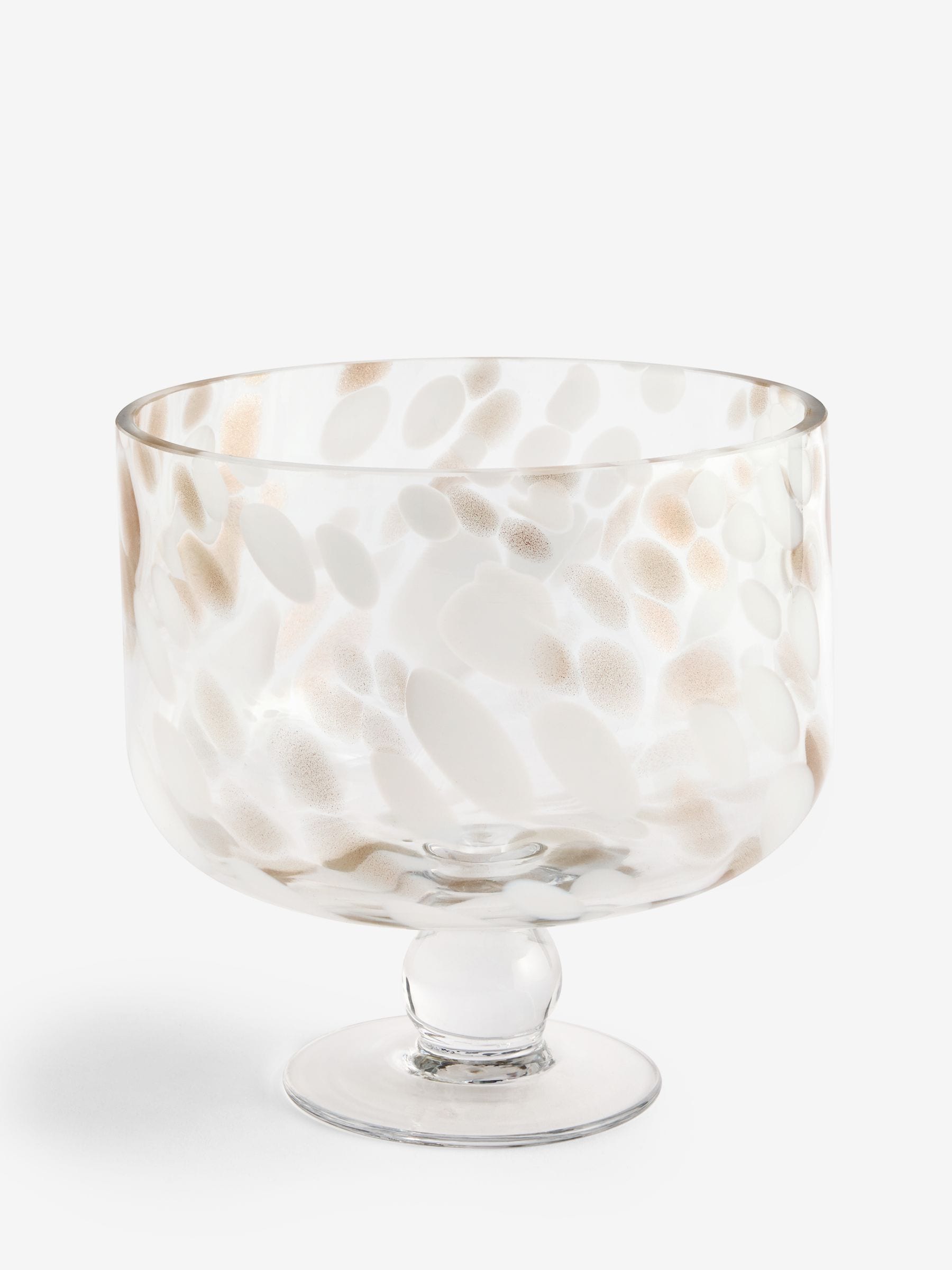 Pink Confetti Large Trifle Serving Bowl, imported from the UK
