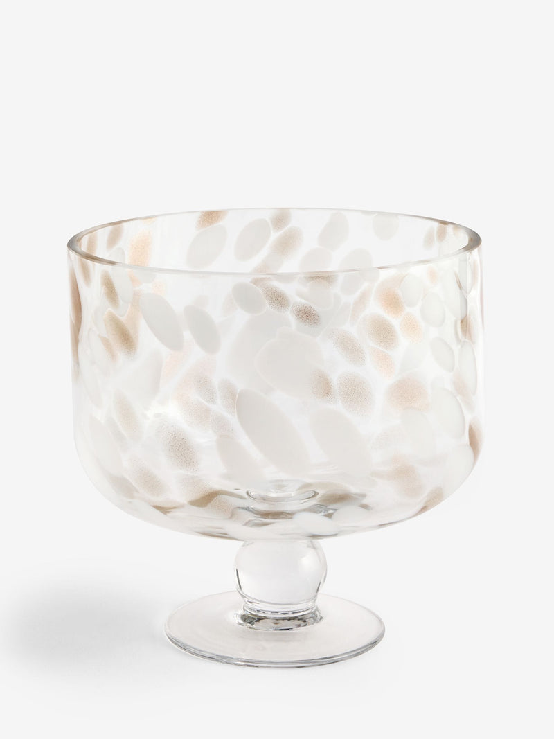 Pink Confetti Large Trifle Serving Bowl, imported from the UK