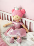 PMC personalised princess ballerina rag doll 45cm, UK version
