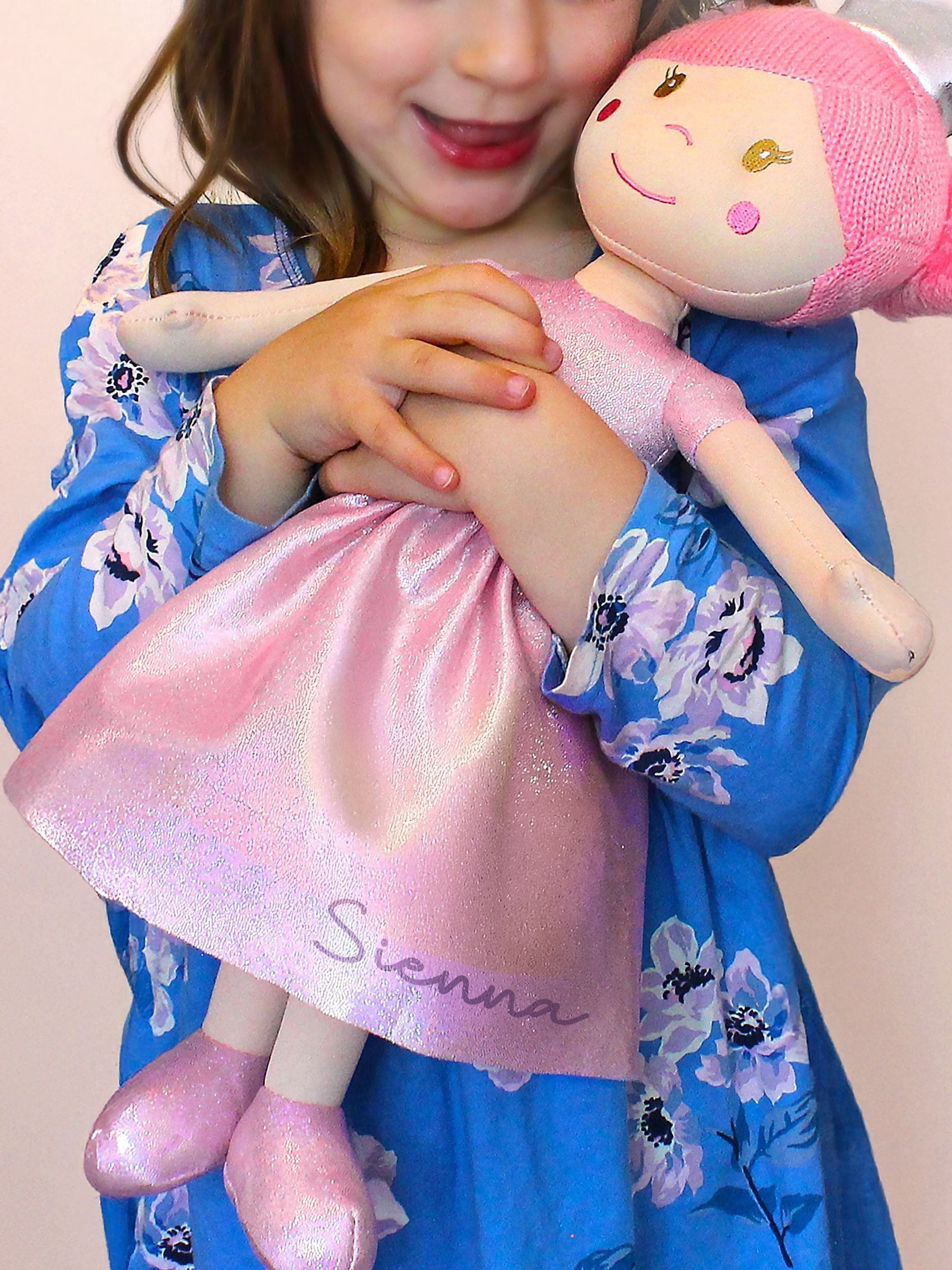 PMC personalised princess ballerina rag doll 45cm, UK version
