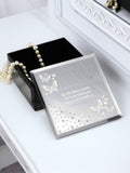 PMC personalised butterfly mirrored trinket box 10cm, UK version