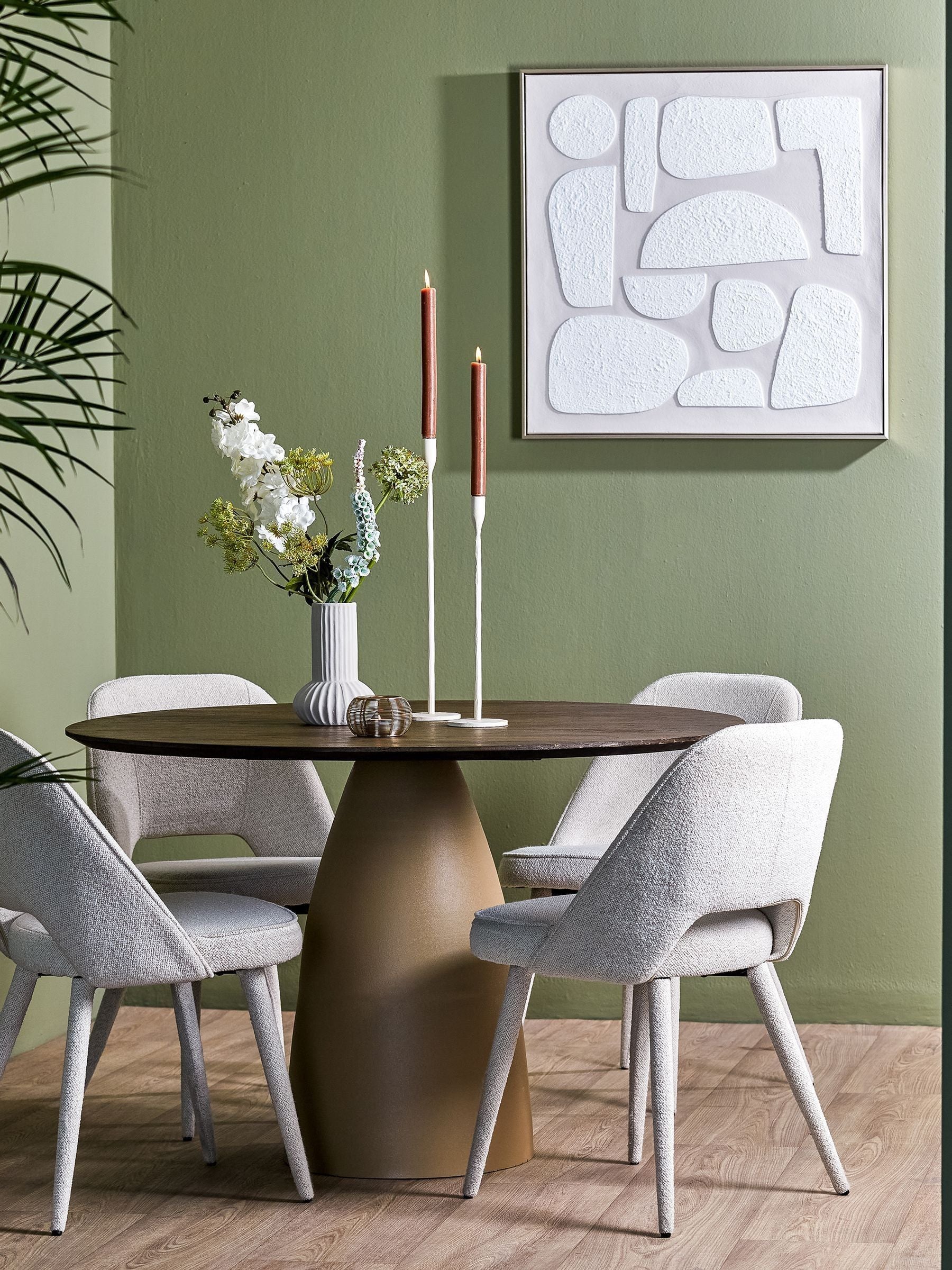 Light & Living Sand Cream Nieves wall ornament 80x80cm (British brand)