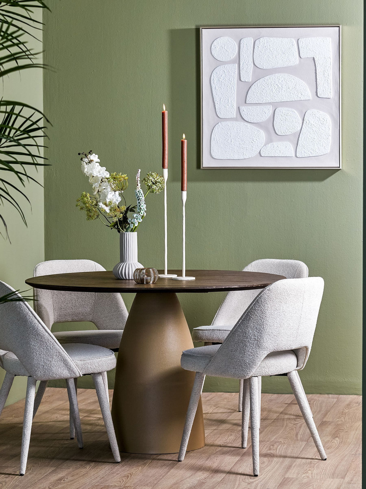 Light & Living Sand Cream Nieves wall ornament 80x80cm (British brand)