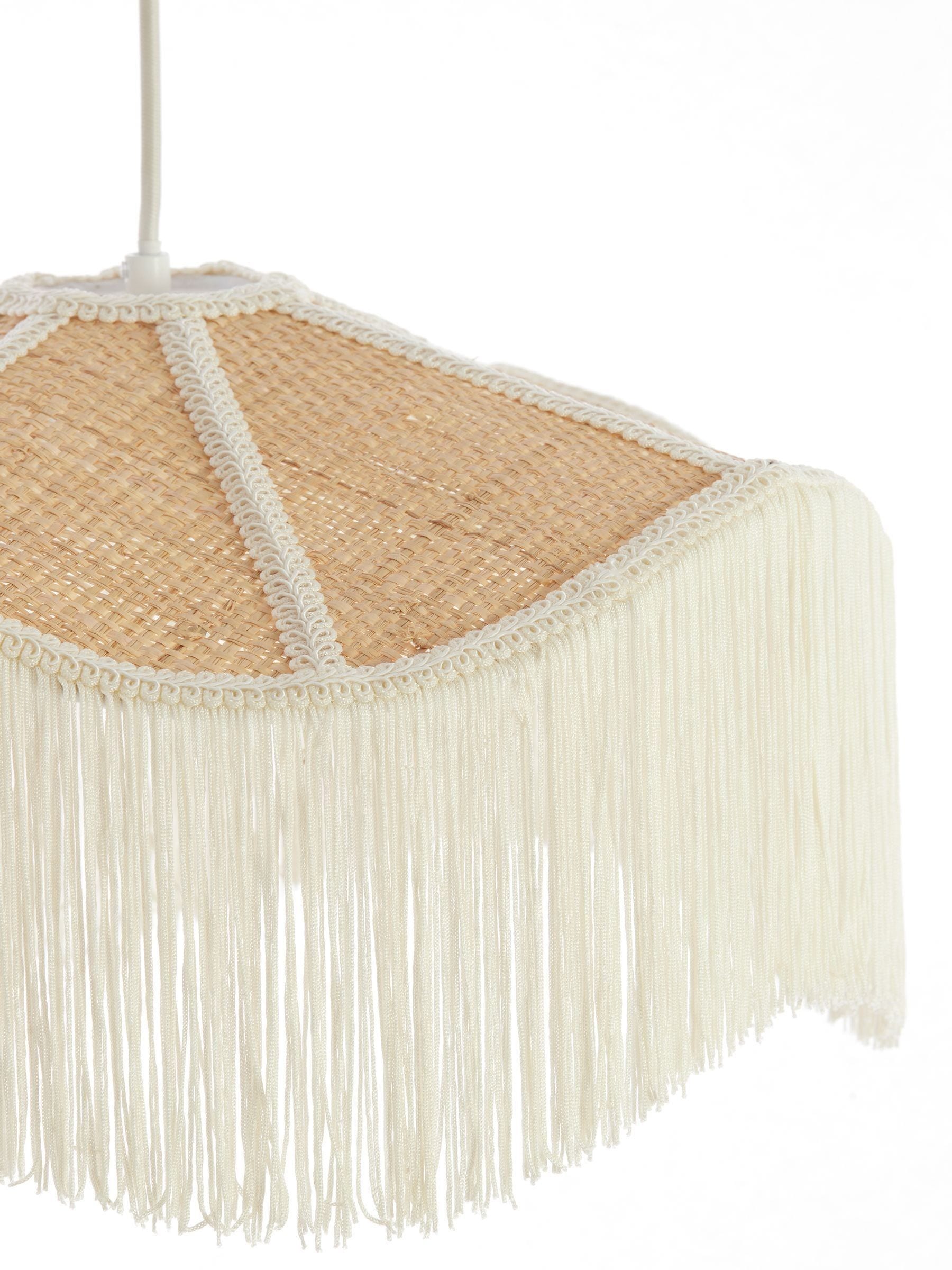Light & Living Tiffany hanging lamp natural cream, imported from the UK