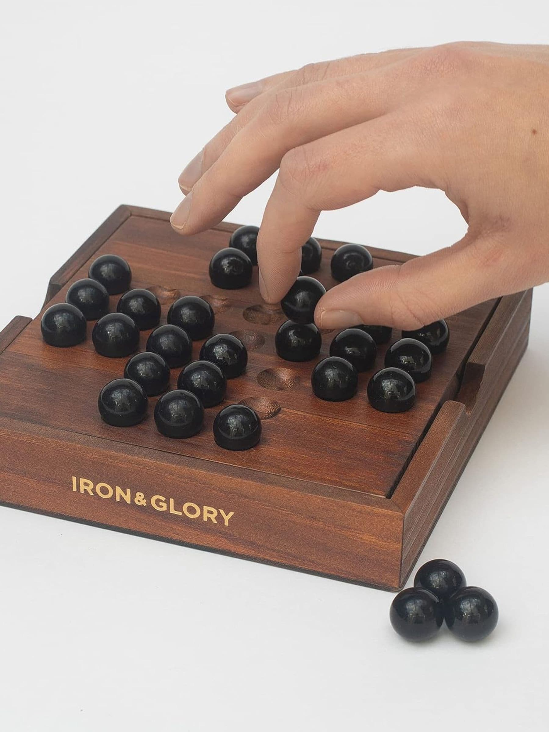Suck UK solitaire board game with marbles, UK version