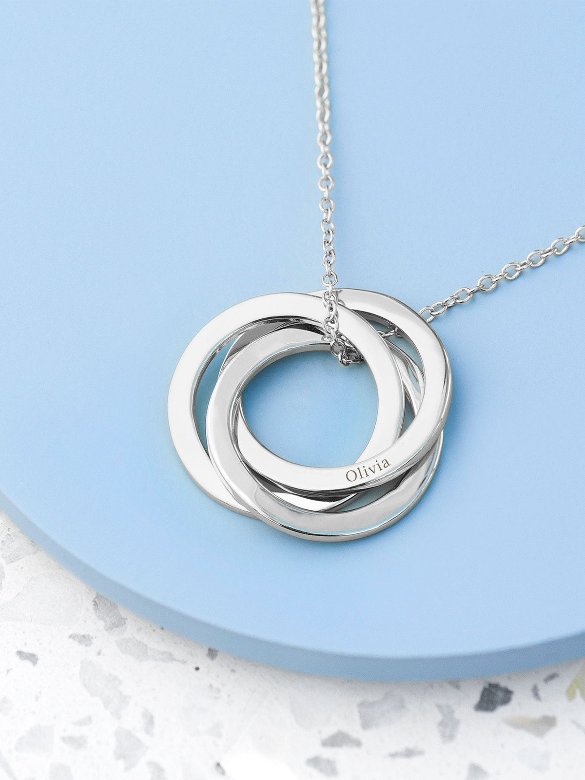 Treat Republic personalised Russian ring necklace, imported from the UK