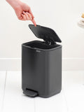 Brabantia Matt Black Bo Pedal Bin 4L