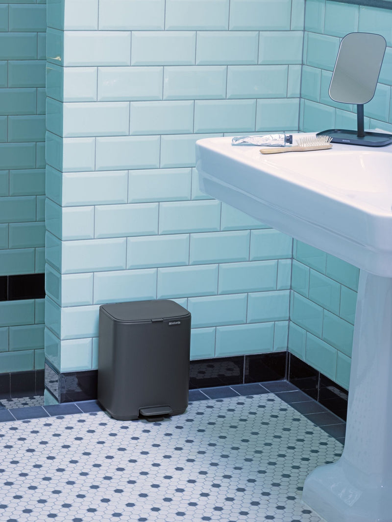 Brabantia Bo Pedal Bin Matt Black 7L